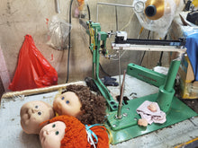 Doll hair planting machine,hair sewing machine,hair grafting machine for doll wool hair and PP,nylon hair